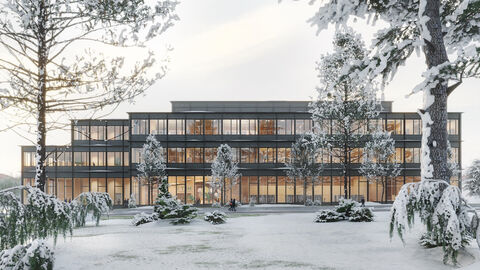 Das Preisgericht votierte für den Entwurf des Stuttgarter Architekturbüros Reichel Schlaier Architekten GmbH. Bei dem Bauvorhaben soll ein vorbildlicher Bau im Sinne von Ökologie und Nachhaltigkeit entstehen. Daher sollen bei dem Neubau des Gebäudes C2 innovative, wegweisende Ideen im Holzbau umgesetzt werden.