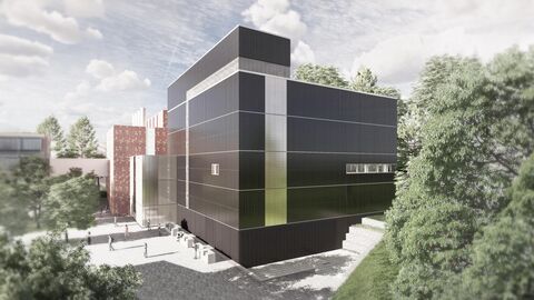 Im Bild ist der Forschungsneubau für das Hochsicherheitslabor des Marburg Centre for Epidemic Preparedness (MCEP) zu sehen. 