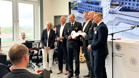 Einweihung der Polizeistation Alsfeld mit symbolischer Schlüsselübergabe
